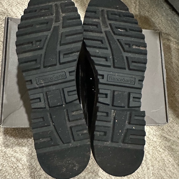 AUTHENTIC Franco Sarto Black Patent Leather Carolynn
Lug Sole Loafers - Picture 3 of 4